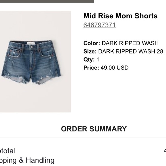Abercrombie & Fitch Pants - Abercrombie mid rise mom shorts